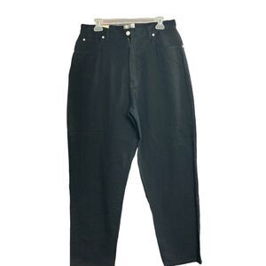 BASIC EQUIPMENT Women’s High Rise 14” Black Jeans Size 16 Inseam 28”Mom Jean NEW